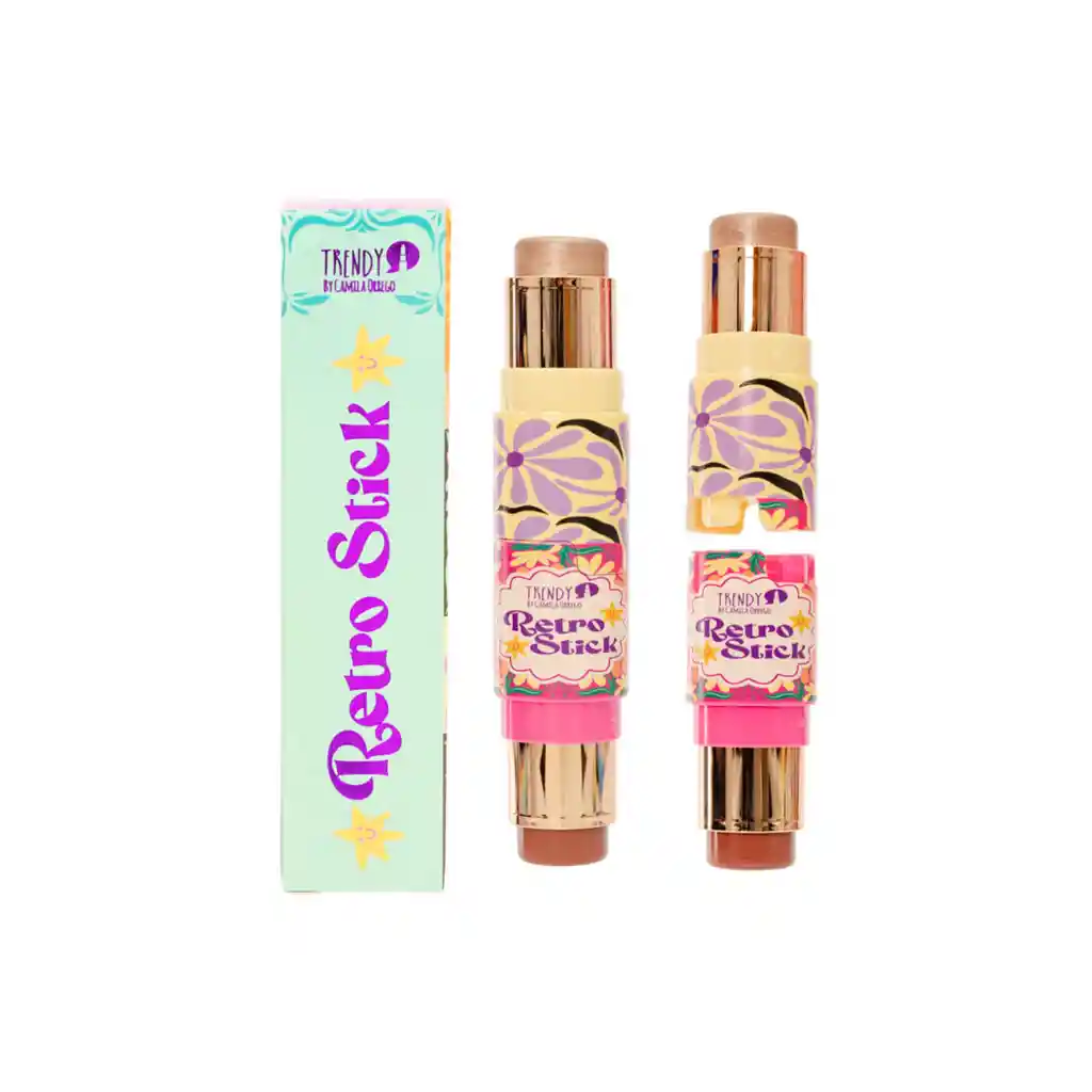 Rubor Iluminador Barra Retro Stick Trendy