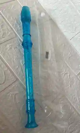 Flauta Dulce Traslucida Azul