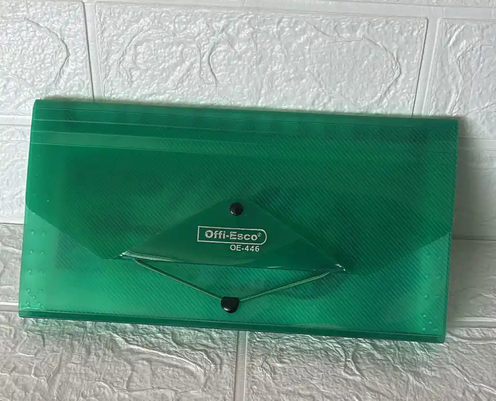 Carpeta Archivador 13 Bolsillos 1/2 Carta Verde