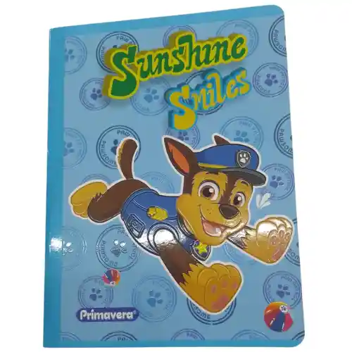 Cuaderno Primavera 95-100 Paw Patrol