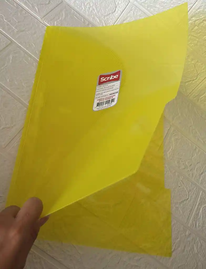 Carpeta Legajador Plastica Folder Oficio Amarilla