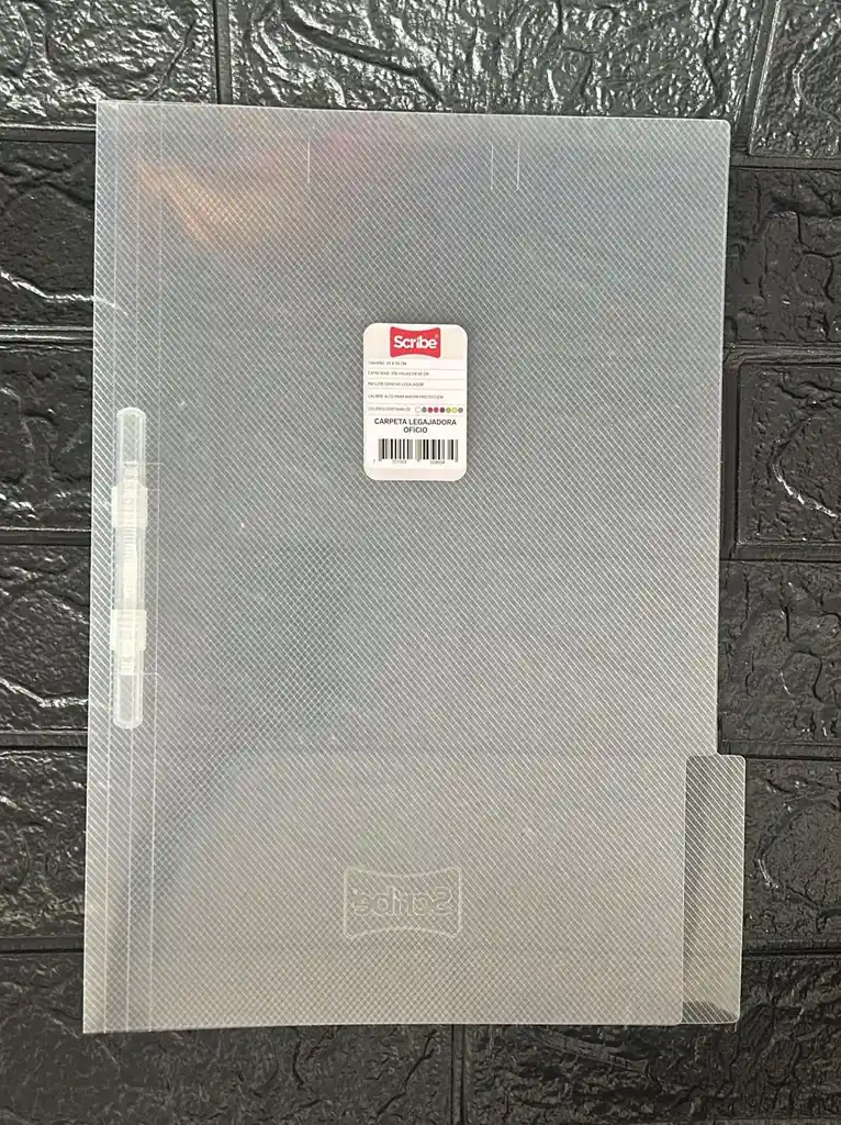 Carpeta Legajador Plastica Folder Oficio Transparente