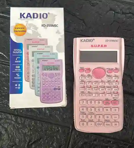 Calculadora Cientifica Kadio Rosada Kd-350msc