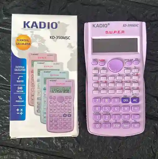 Calculadora Cientifica Kadio Lila Kd-350msc