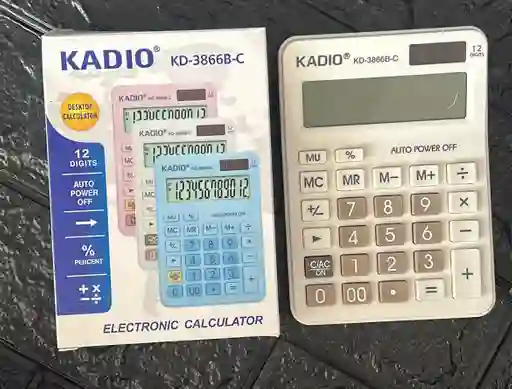 Calculadora Kadio Blanca Kd-3866b-c