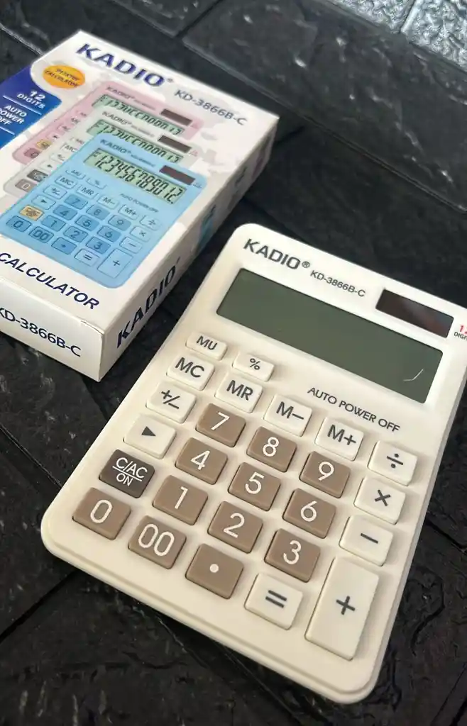 Calculadora Kadio Blanca Kd-3866b-c