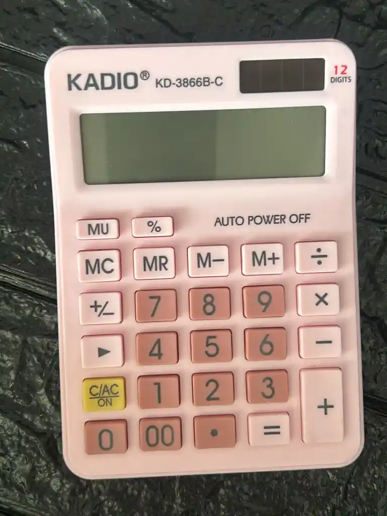 Calculadora Kadio Rosada Kd-3866b-c