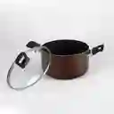 Olla T-fal 22cm Aluminio Antiadherent Induccion Tapavidrio