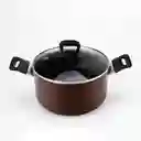 Olla T-fal 22cm Aluminio Antiadherent Induccion Tapavidrio