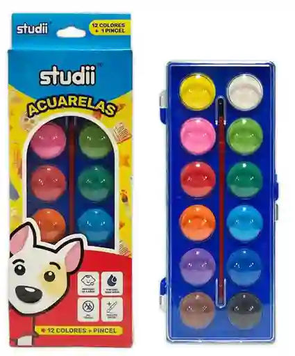 Set Acuarelastudii X12