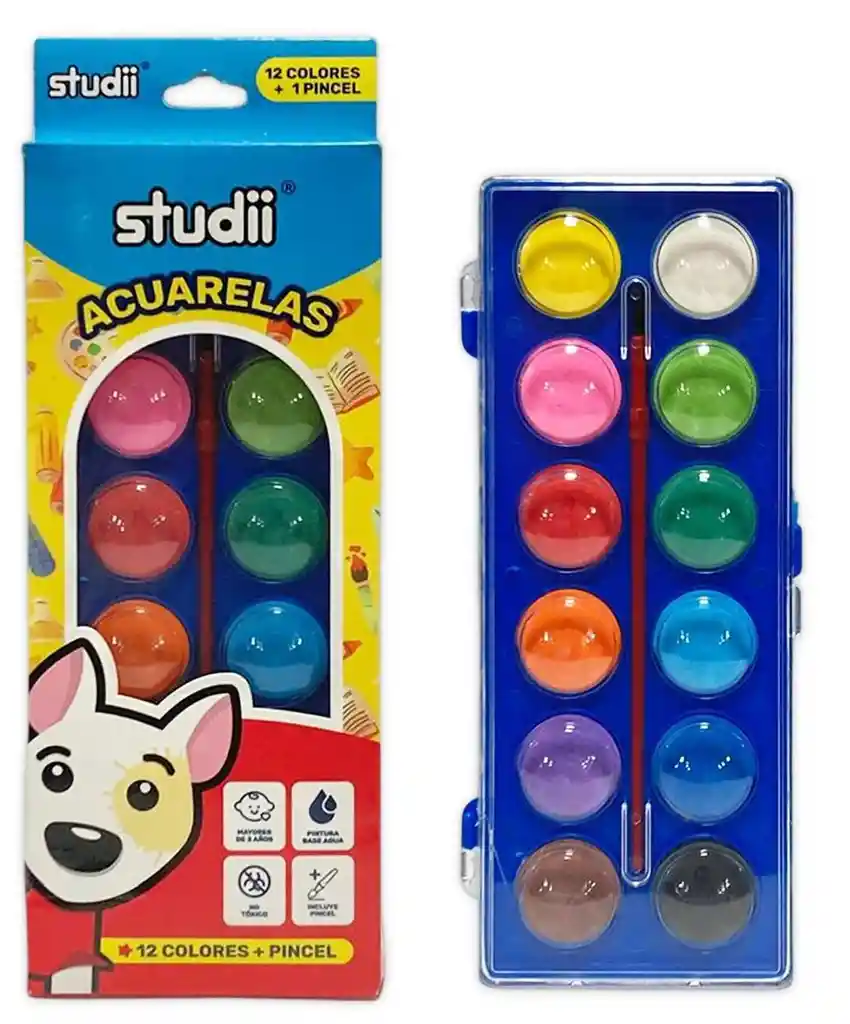 Set Acuarelastudii X12