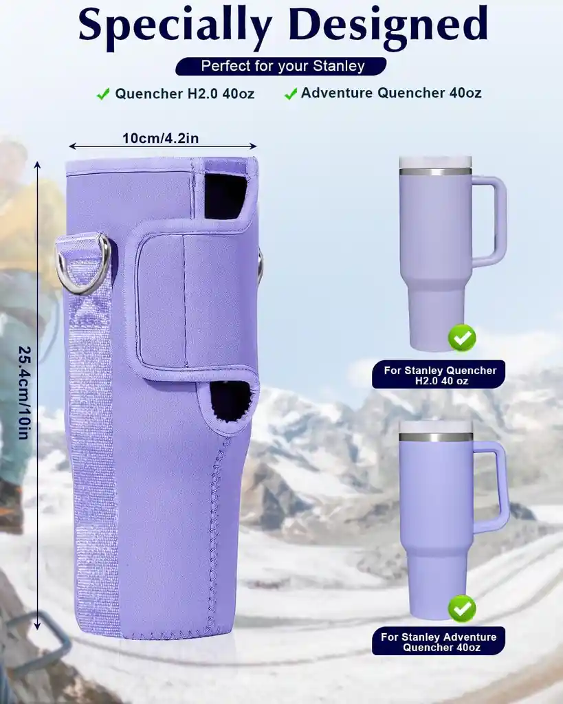 Bolso Para Vaso Stanley Porta Botella Funda Termo 30/40 Oz