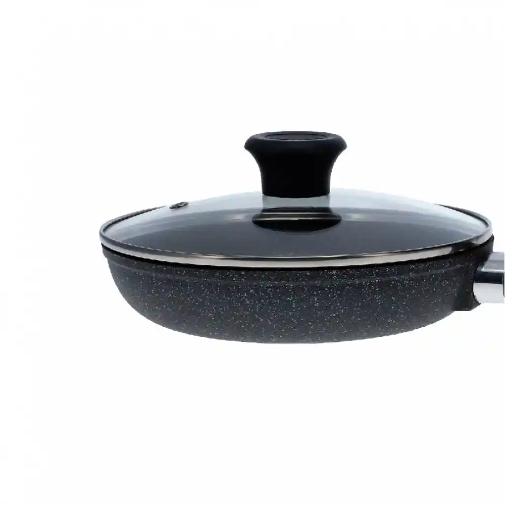 Sarten Imusa 20cm Aluminio Fundido Con Tapa En Vidrio Gusto
