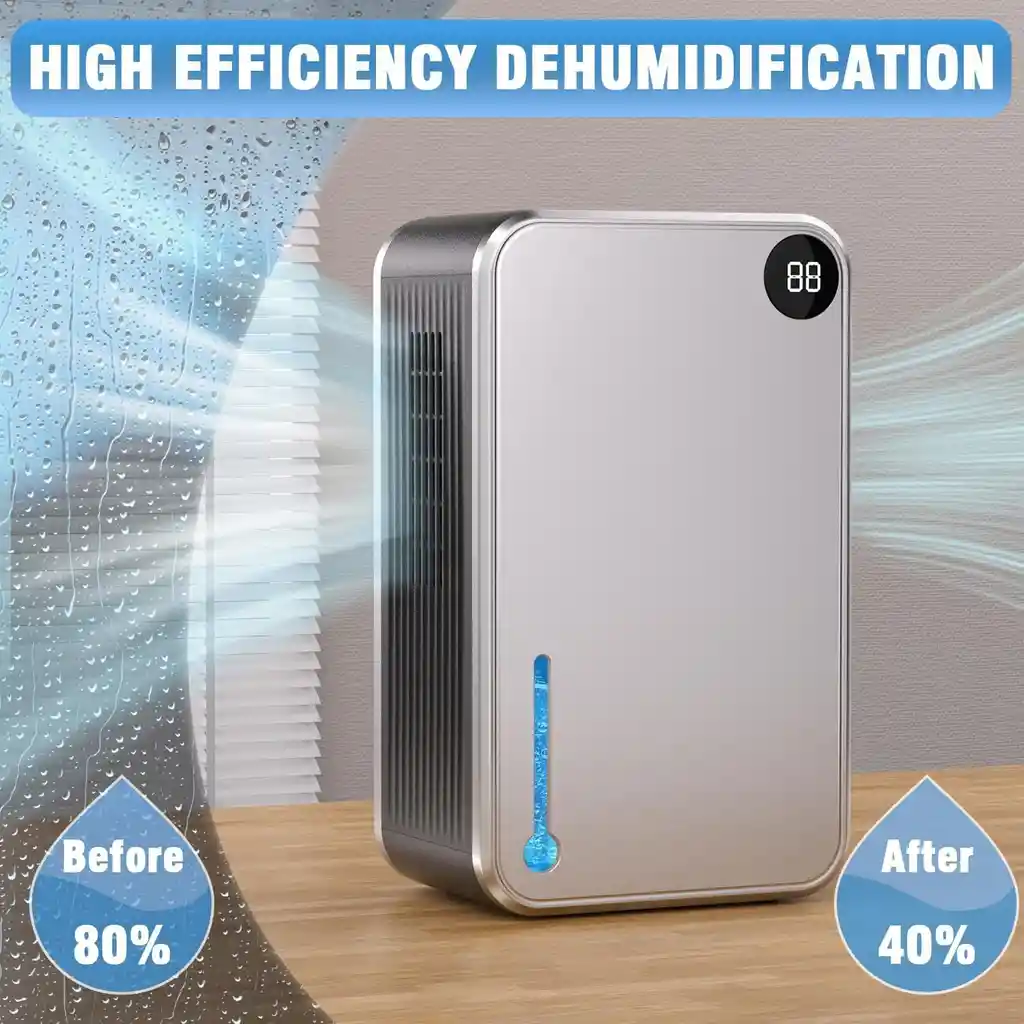 Deshumidificador Ultra Silencioso Electrico Portatil