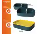 Portacomida Recipiente Con División Libre Bpa Con Cubiertos Innovo Home
