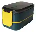 Portacomida Recipiente Con División Libre Bpa Con Cubiertos Innovo Home