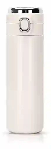 Termo Botella Portátil Conserva Temperatura Digital Led Acero Inoxidable Flask Innovo Blanco