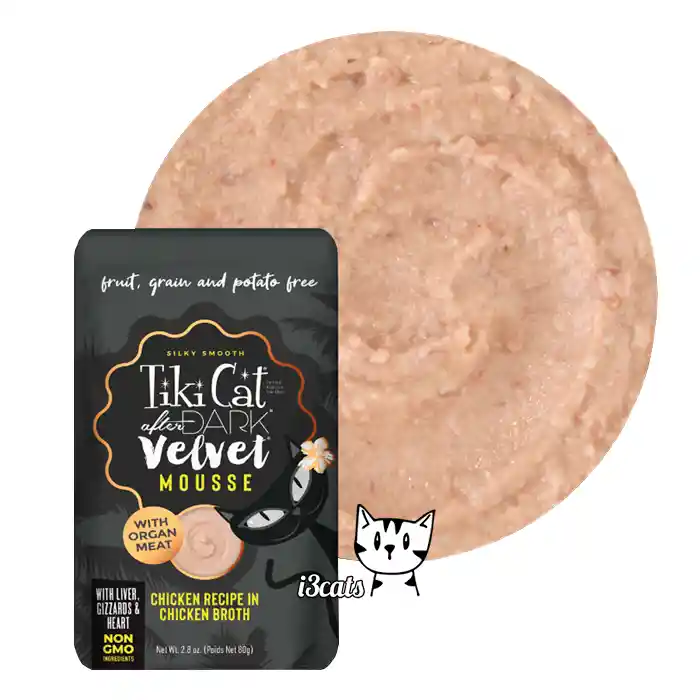 Tiki Cat After Dark Mousse Pollo 80g Para Gatos