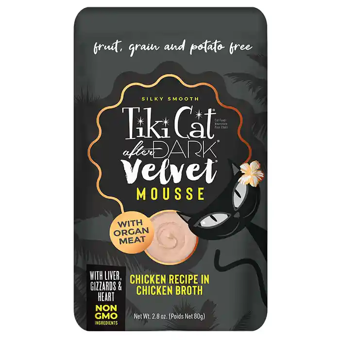 Tiki Cat After Dark Mousse Pollo 80g Para Gatos