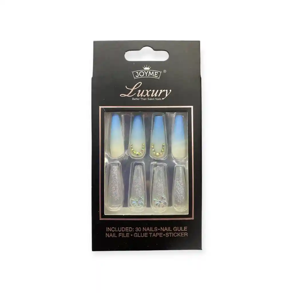Uñas Press On Decoradas X 30 Pcs