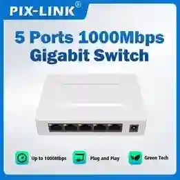 Switchd De Red Rj45 Pix-link Gs05 1000 Mpbs 5 Puertos Lan