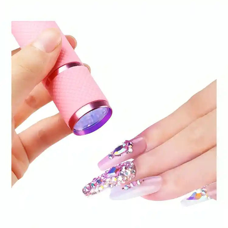 Lámpara Press On Tipo Linterna Rosa