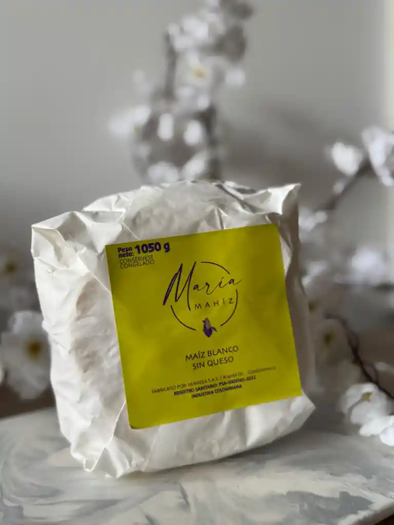 Arepa De Maíz Blanco Sin Queso