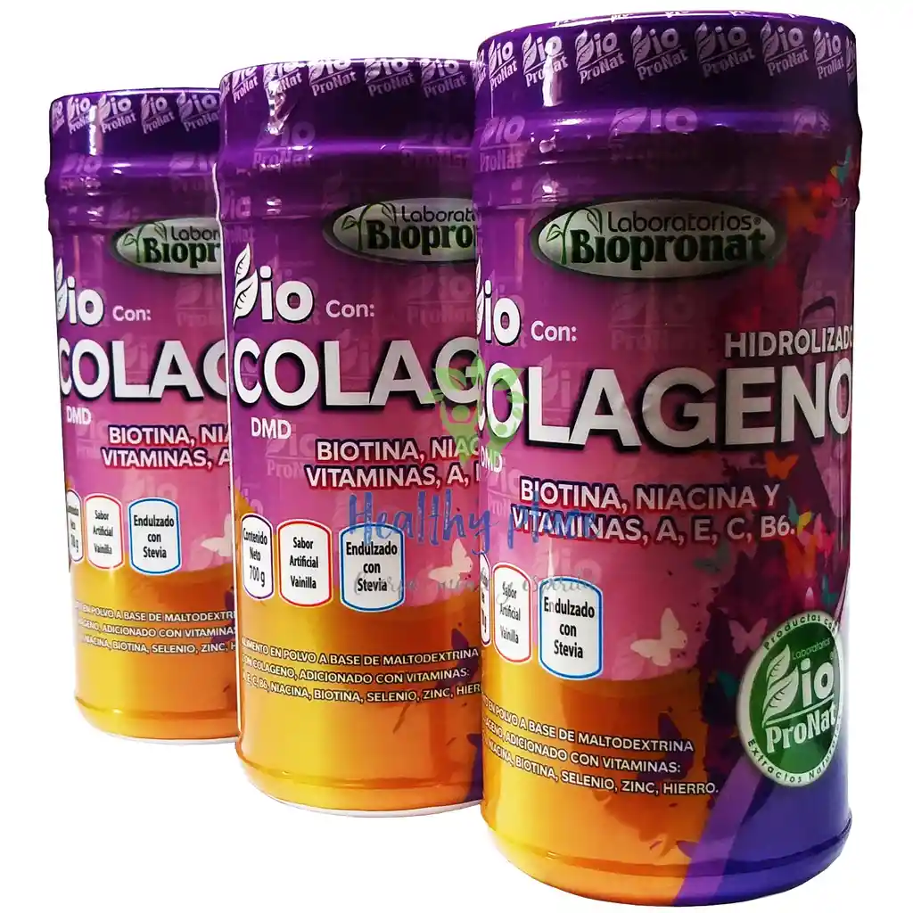 Colágeno Hidrolizado 700gr Biopronat Promo X3