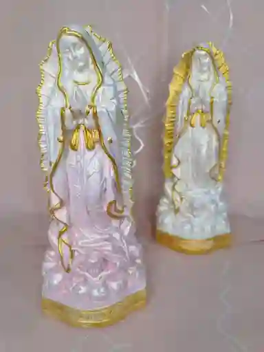 Imagen Virgen De Guadalupe Pintada A Mano 20 Cm En Bolsita Lista Para Regalar