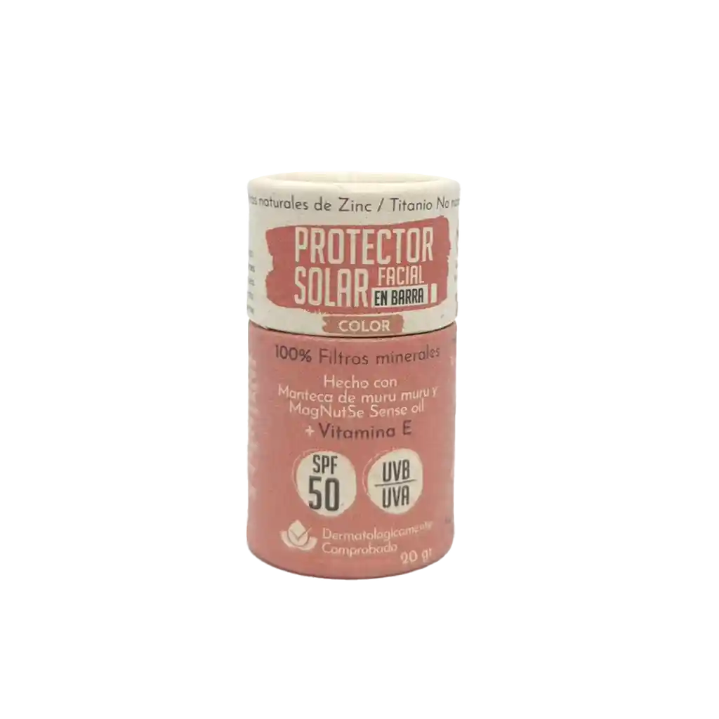 Protector Facial En Barra Con Color - Santo Remedio