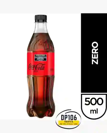 Gaseosa Coca Cola Zero 500 Ml