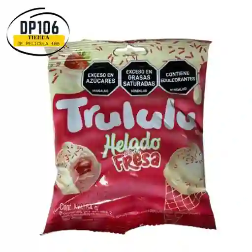 Trululu Helado De Fresa X 54 Gr