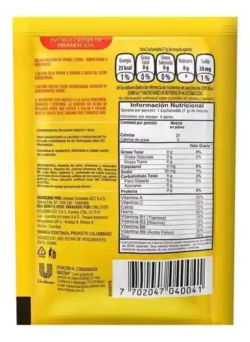 Colada Maizena Fresa 18 Sobres X 28g