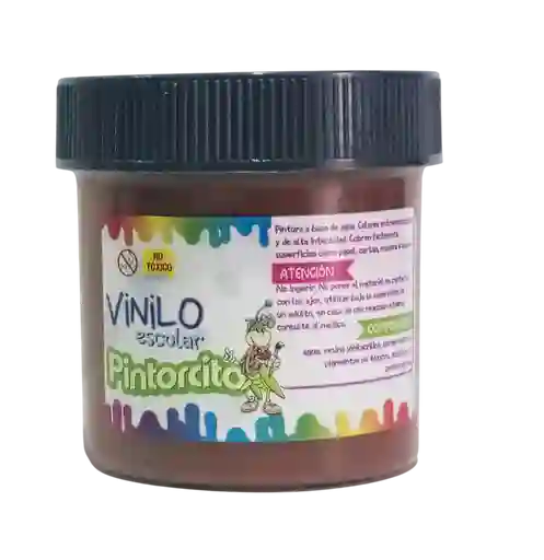 Pintura Vinilo Escolar Cafe Pintorcito 85g