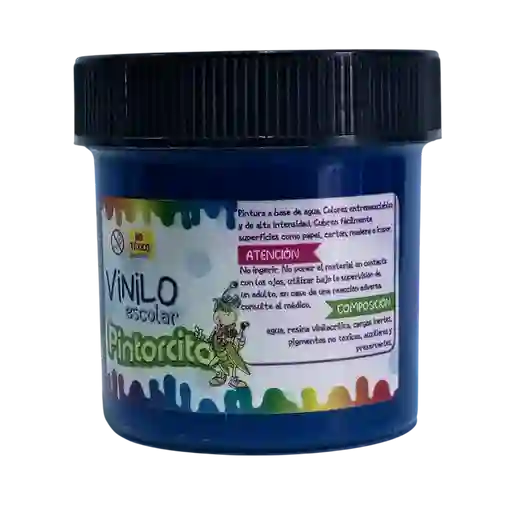 Pintura Vinilo Escolar Azul Pintorcito 85g