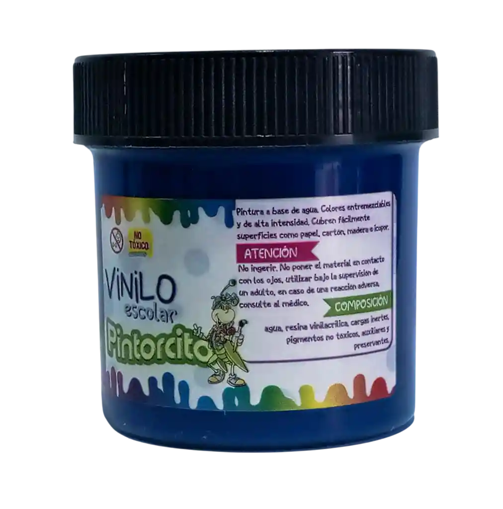 Pintura Vinilo Escolar Azul Pintorcito 85g