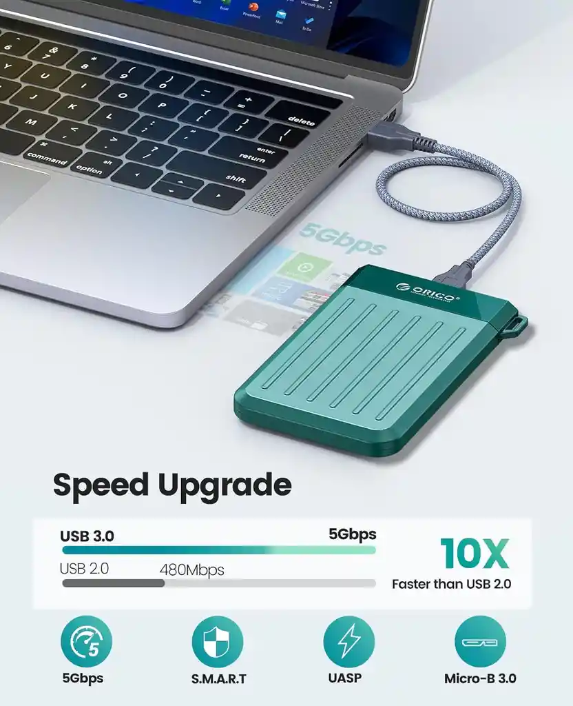 Caja Disco Duro Externa 3.0 Alta Velocidad Premium