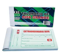 Talonario De Rifa Grande