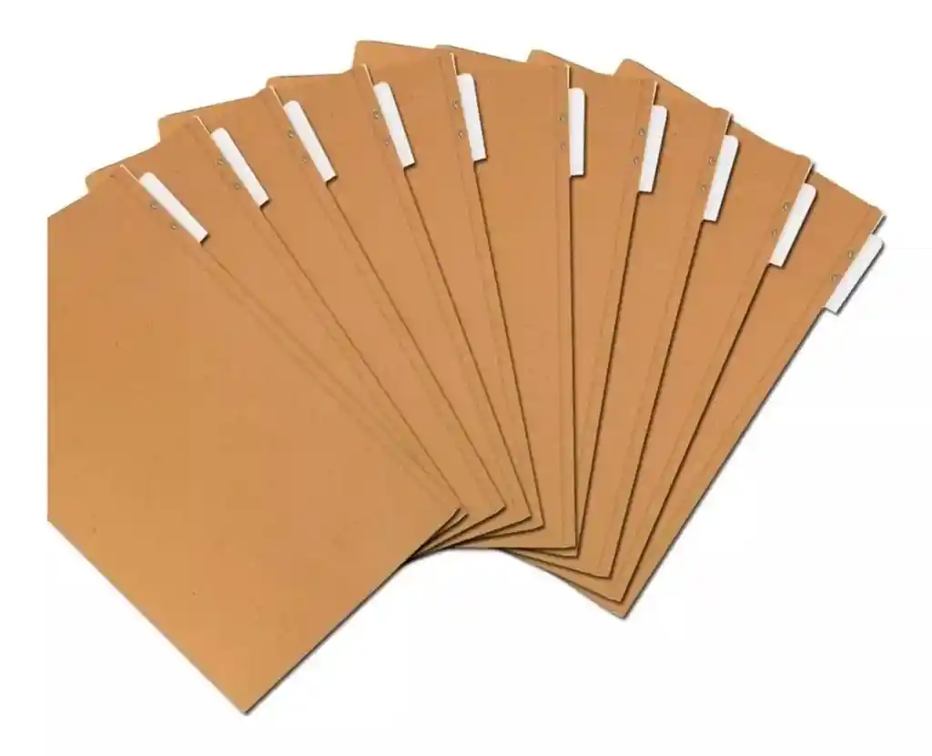Carpeta Cartón Carta Legajadora Horizontal Dossier