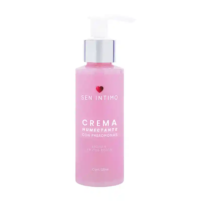 Crema Humectante Aroma Frutos Rojos Con Feromonas X 125 Ml Sen Intimo