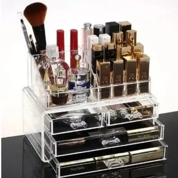 Caja Organizadora Cosmetiquera Acrilica Estante 5 Cajones