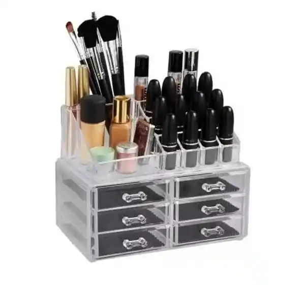 Caja Organizadora Cosmetiquera Acrilica Estante 5 Cajones