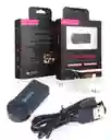 Adaptador Reseptor Bluetooth Bt-350 Con Microfono Recargable Audio Auxiliar 3.5mm