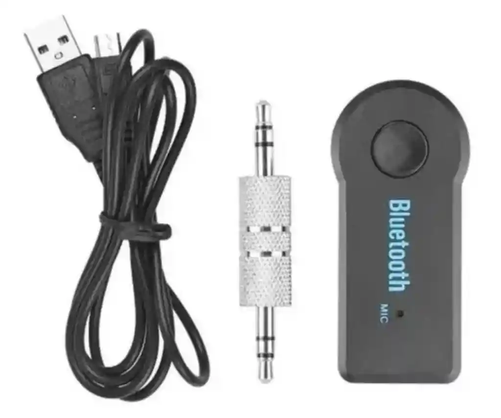 Adaptador Reseptor Bluetooth Bt-350 Con Microfono Recargable Audio Auxiliar 3.5mm