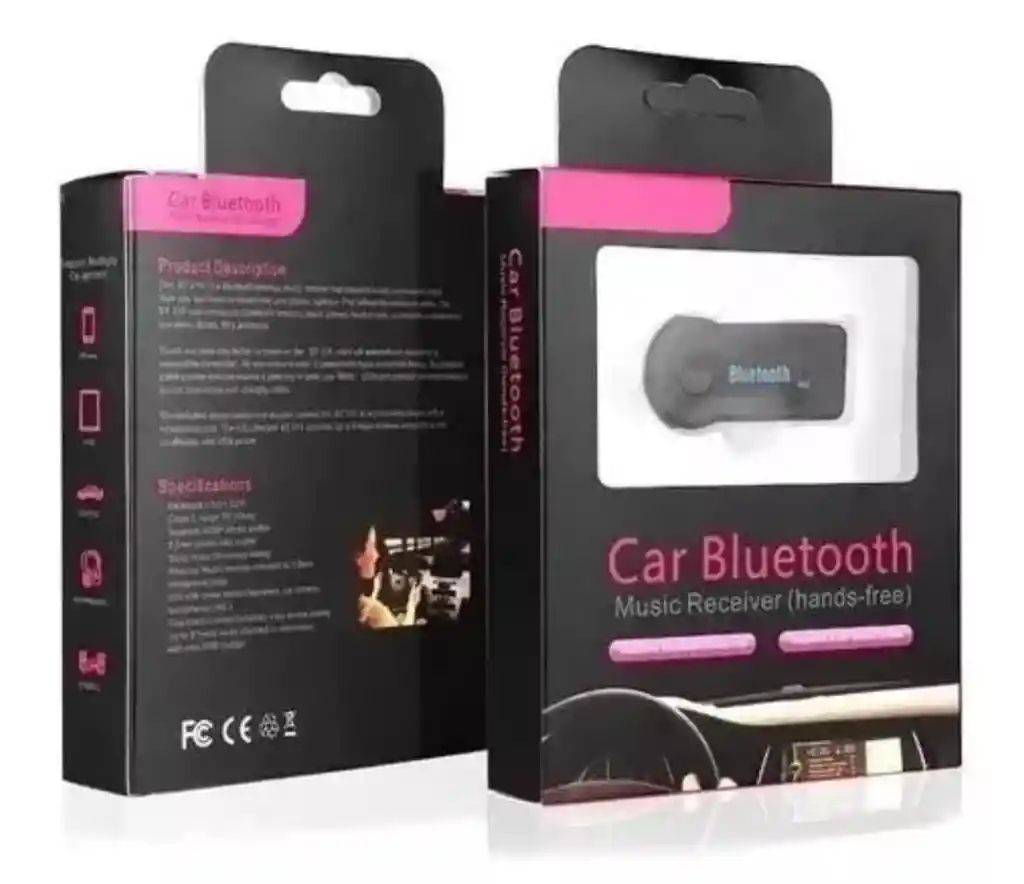 Adaptador Reseptor Bluetooth Bt-350 Con Microfono Recargable Audio Auxiliar 3.5mm