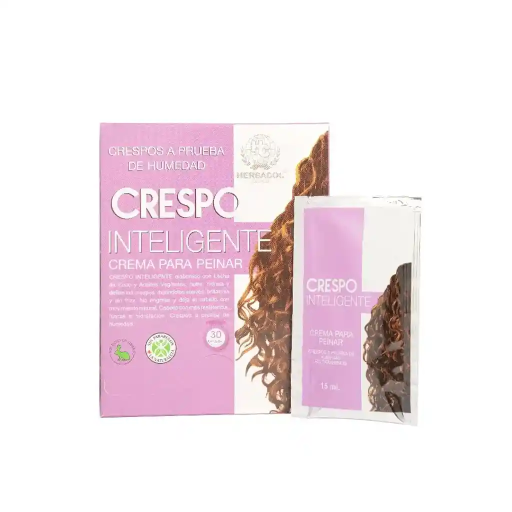Crema Para Peinar Crespo Inteligente Herbacol Sachet X15 Ml