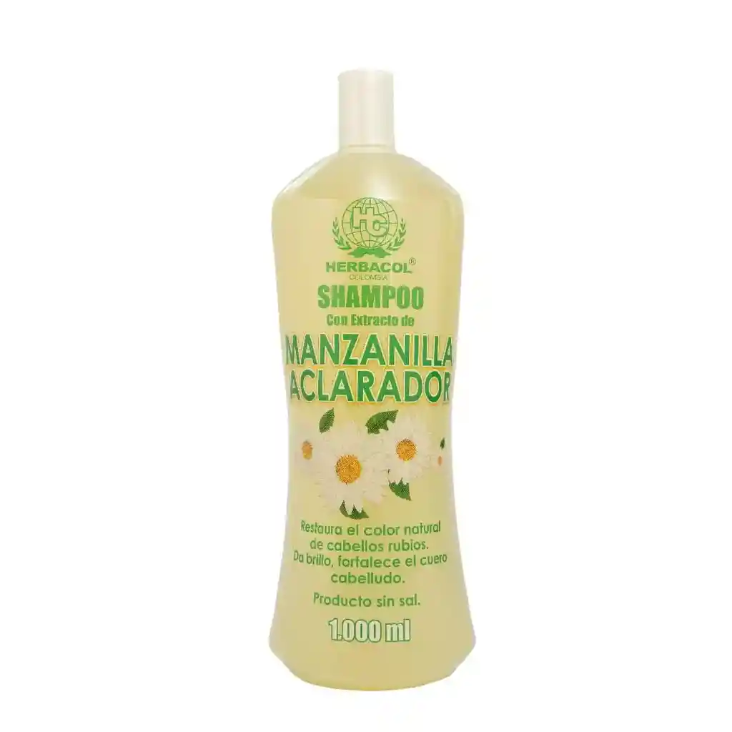 Shampoo De Manzanilla Aclarador Herbacol X1000 Ml