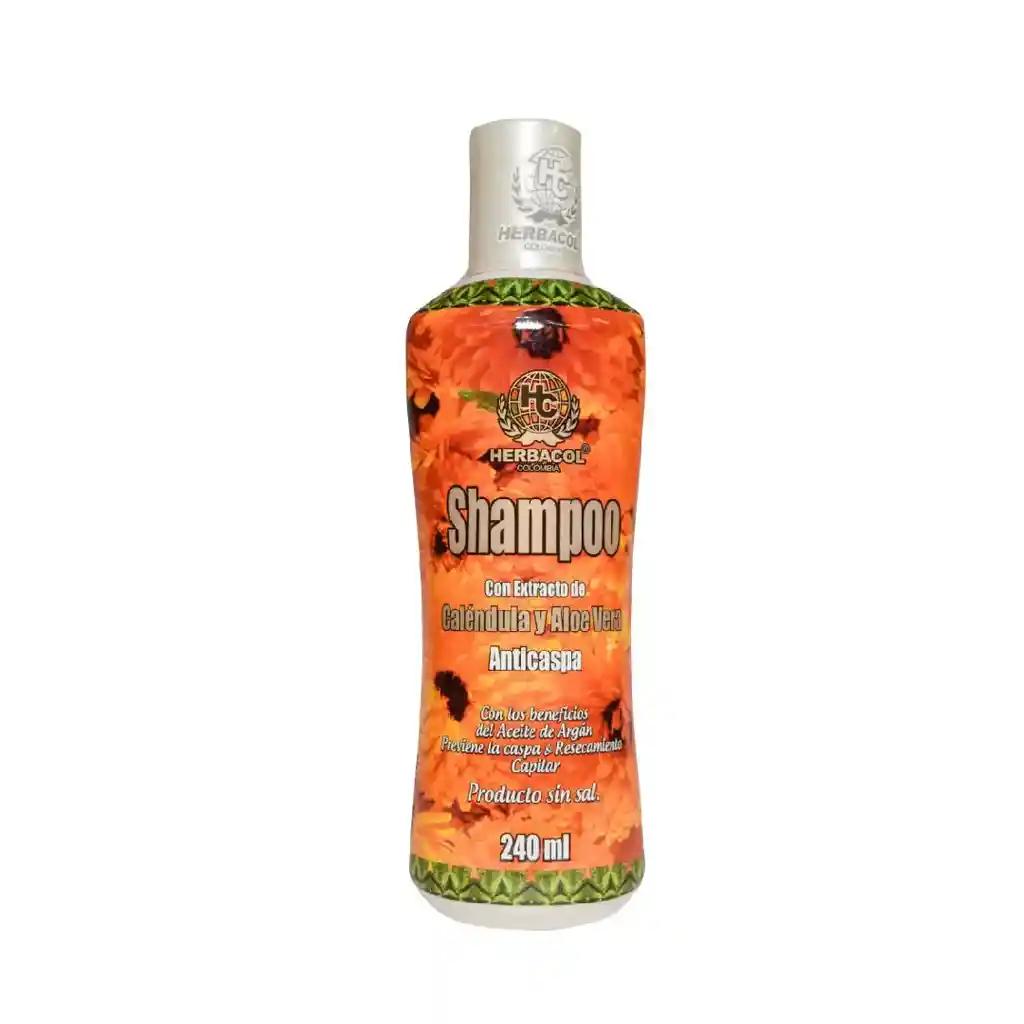 Shampoo De Caléndula Y Aloe Vera Herbacol X240 Ml