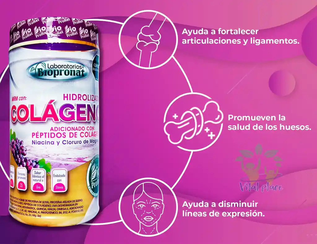 Peptidos De Colágeno Hidrolizado 700g Biopronat