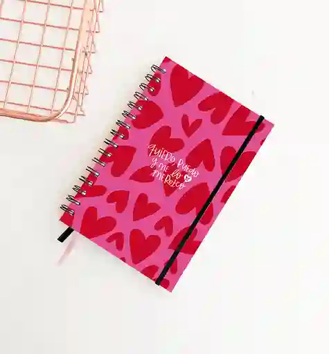 Agenda Sin Fechas 12 Meses Corazones
